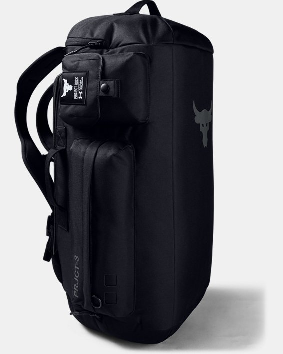 Project Rock Duffle Backpack, Black, pdpMainDesktop image number 6